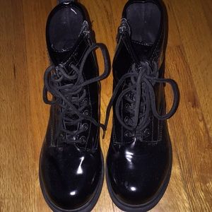 MOSSIMO BLACK COMBAT BOOTS